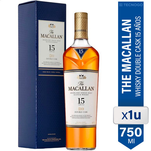 Whisky The Macallan Single Malt Doble Cask 15 Años 01almacen