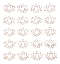 Comprar Plancha De Strass Termoadhesivo Flor De Loto Hotfix Aplique