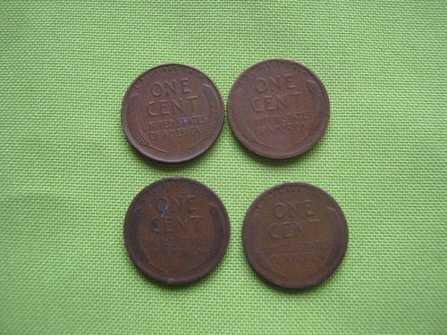 Usa 4 Centavos Lincoln 1916 A 1940 