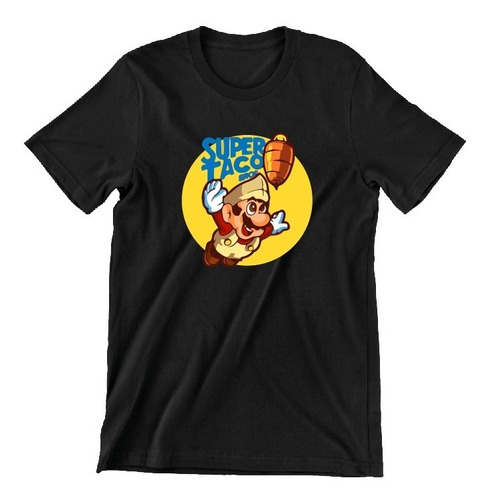 Playera Para Niño Super Tacos Marios Bros 