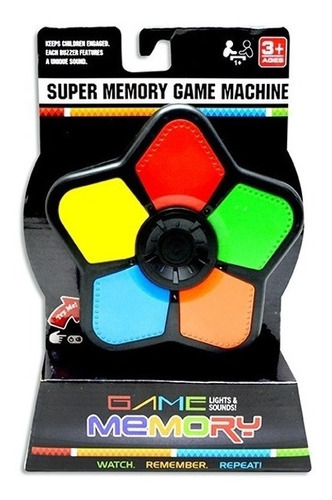 Juego De Memoria Memory Similar Simon Estrella 5 Colores