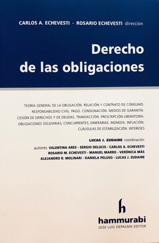 Derecho De Las Obligaciones Echevesti -