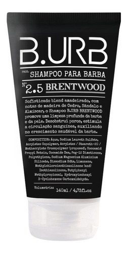 Shampoo Para Barba - Bretonwood 2.5 - Barba Urbana Fragrância Suave