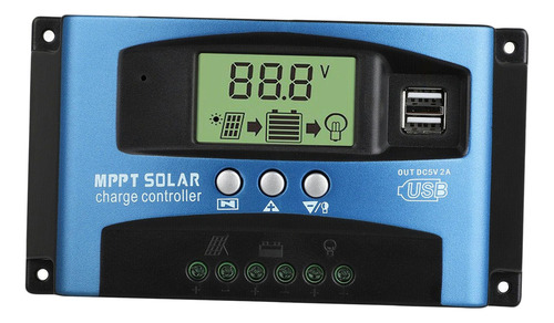 Unidad De Control De Puerto Usb Con Pantalla Lcd Solar 40a