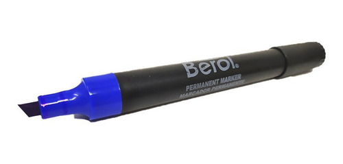 Marcador Permanente Berol Azul Punta Cincel 12 Pzs