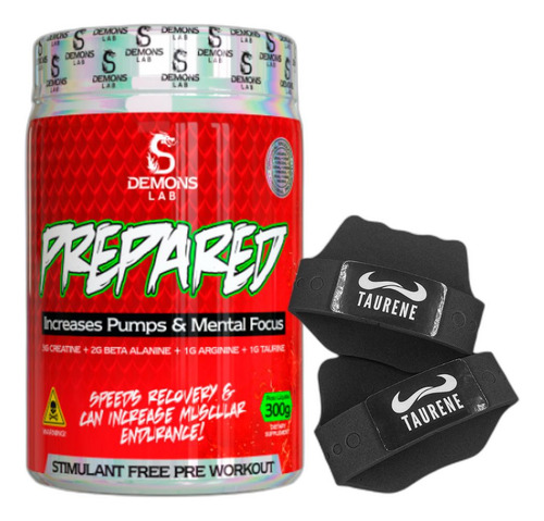 Pre Treino Prepared 300g Exotic Fruit Luva - Demons Lab Sabor Sem Sabor