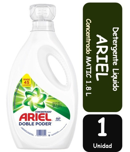 Detergente Liquido Ariel Concentrado Matic 