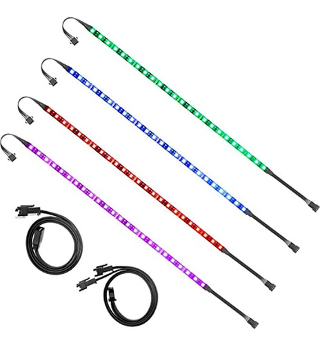 Tira De Led Rgb Direccionable De Alitove Para Pc, 4-5rg24bkm