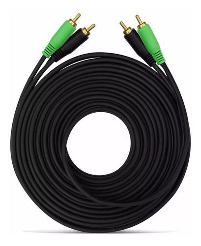 Imagem 4 de 4 de Cabo Automotivo Som Rca 5 Metros 5m Techone Blindado Preto