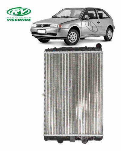 Radiador Vw Gol 1.6 1.8 2.0 1999 2000 2001 2002 Visconde