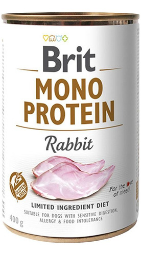 Brit Care Mono Protein Rabbit 400 Gr Perro | Mundozoo