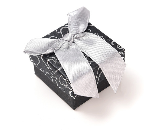 Imagen 3 de 7 de Caja Estuche Para Anillo 4x4cm Corazones Docena Por Mayor