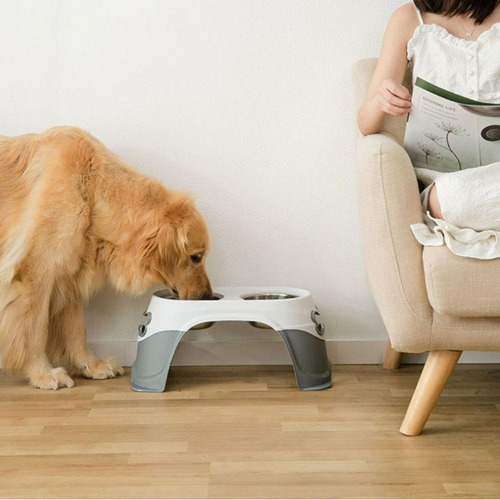 Nuevo Plato Doble Metálico De Altura Alta Calidad Ergonómica