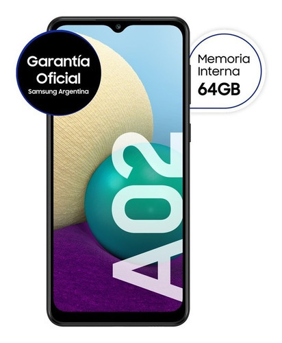 Celular Samsung Galaxy A02 64gb + 3gb Ram 6.5 Liberado Color Negro