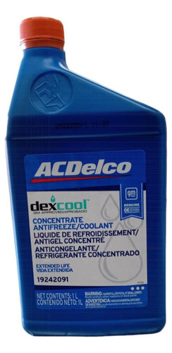 Refrigerante Concentrado Acdelco Dex-cool X 1l