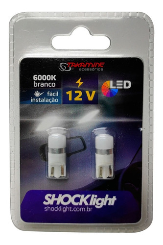 Imagem 2 de 3 de Led T10 Retrofit Shocklight Pingo 6000k 12v Par