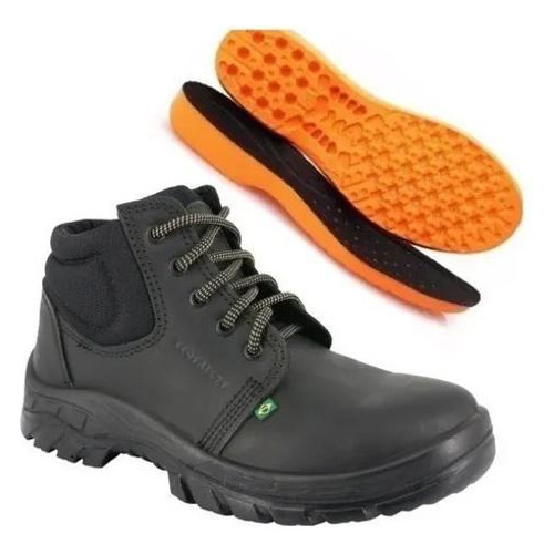 Bota Segurança Ecosafety Ps139-ap Bico Pvc Couro Latego