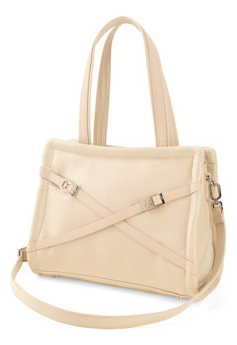 Bolsa Tote Cloe Zidil Mediano Color Beige