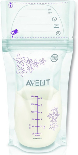 Bolsa De Leche Materna Philips Avent Scf603 25 6oz 180ml