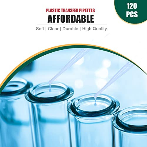 120 Pipetas De Transferencia De Plástico De 3 Ml, Pipe...