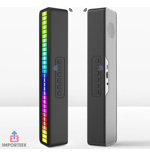 Z Barra Bocina Bluetooth Radio Recargable Portatil Luces Led