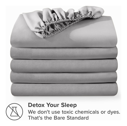 Conjunto De 5 Sábanas Ajustables Para Cama Individual Extra