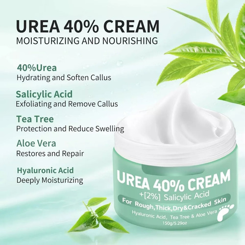 - Crema De Urea Al 40 Por Ciento For Los Pies Más Un 2% De