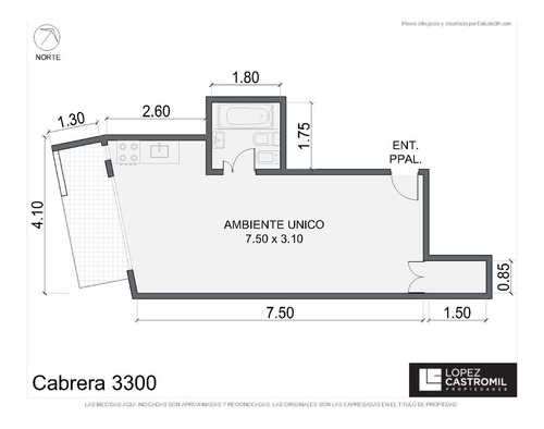 Departamento Venta Monoambiente Palermo Soho Balcón