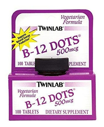 Twinlab  b-12 dots, 500 mcg, 100 sublingual Tabletas