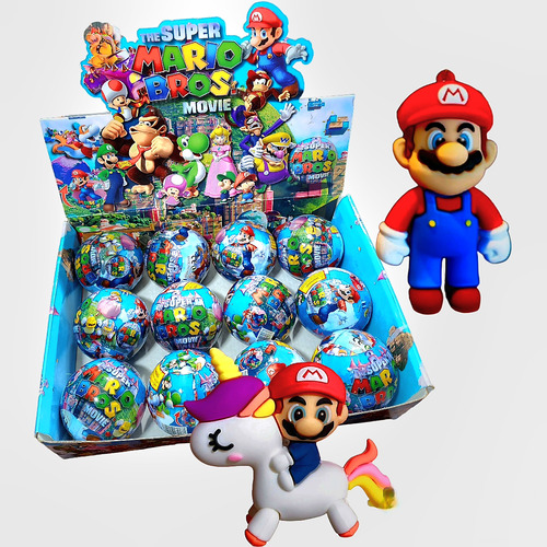 3 Capsulas  Sorpresa  Llavero  Muñeco Mario Bross Souvenir 