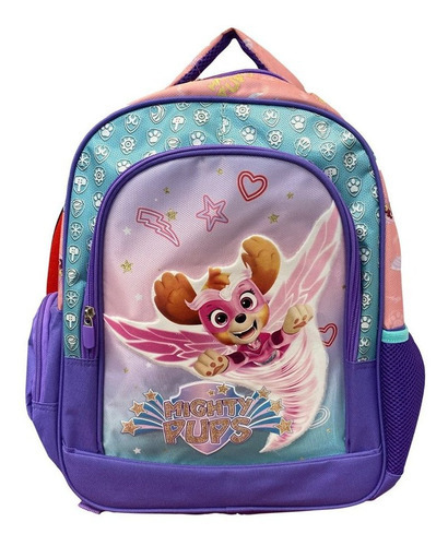 Mochila Infantil Paw Patrol Licencia Oficial 40x30cm Loi Color Violeta