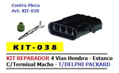 Kit Reparador Caja Estanca 4 Vias Hembra Tipo Delphi X 5 Uni