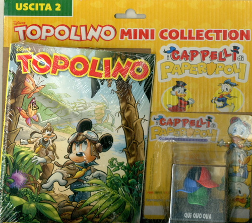 Topolino N° 3518 + Com As Miniaturas Dos Bonés Dos Sobrinhos Do Pato Donald - Capa Mole - 2023 - Bonellihq F23