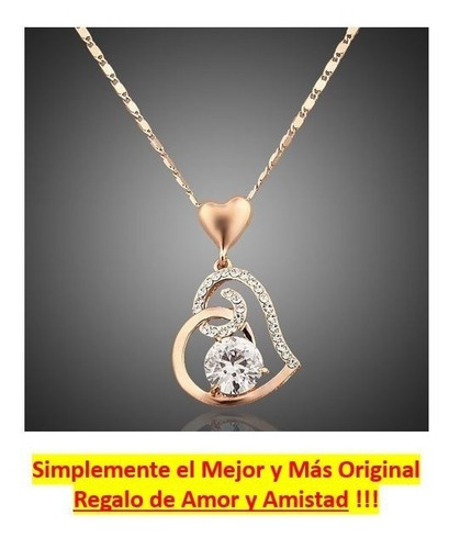 Maravilloso Collar Dije Corazon Swarovski Regalo De Amor