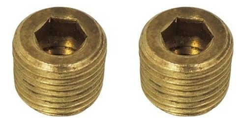 Parafuso Allen Sem Cabeça 1/8  Npt X 8mm Zincado 2 Unidades