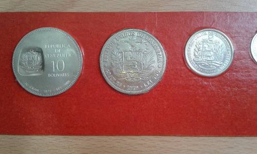 Imagen 3 de 8 de Colección De 6 Monedas De Plata Ley De Venezuela (igo.033)