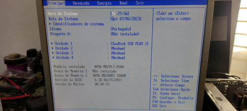 Placa Mãe Hp M2n68-la - Athlon Ii X2 2.90 Ghz + 4 Gb Ddr3 (Usado)