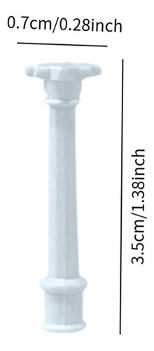 ^ 6x Mini Columnas Romanas Modelo Estatuas Griegas 3,5 Cm