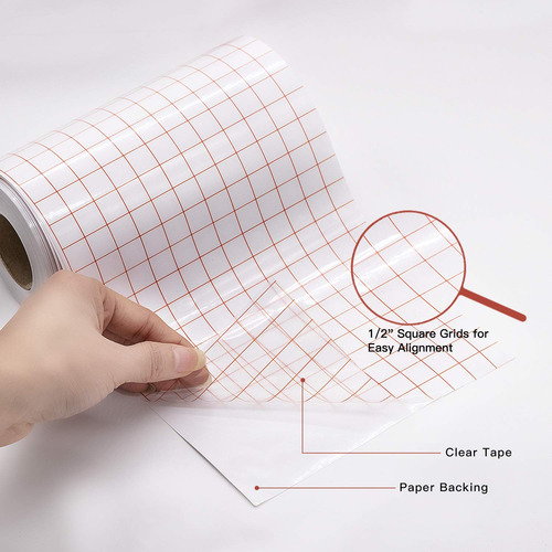 Cinta De Papel Transparente De Transferencia De Vinilo Rollo