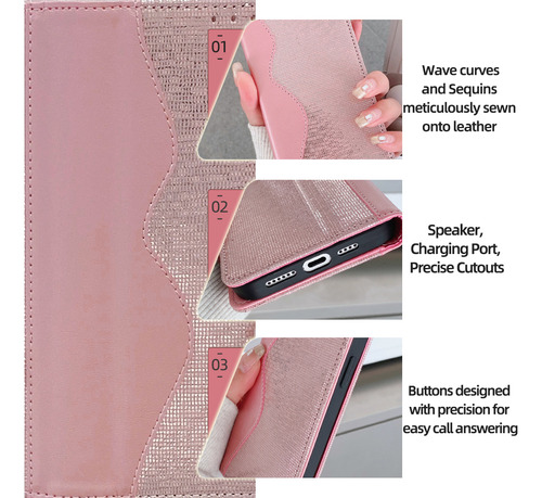 Funda Tipo Cartera Para La Serie Zte, Funda Tipo Libro De Piel Sintética Con Tapa Para Tarjetas Y Funda Delgada Con Función Atril