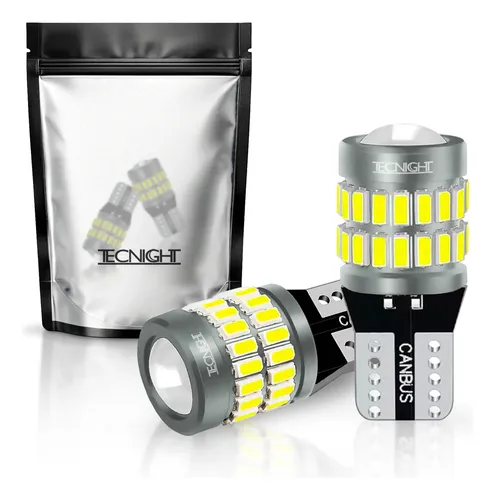 Par Lâmpadas Led Pingo Projetor 37 Smd Extra Forte Canbus 8w T10