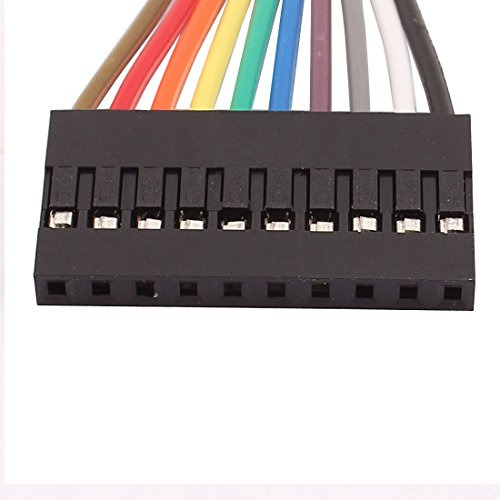 Pack De 10 Cables Jumper Ribbon 20cm Para Breadboard Diy