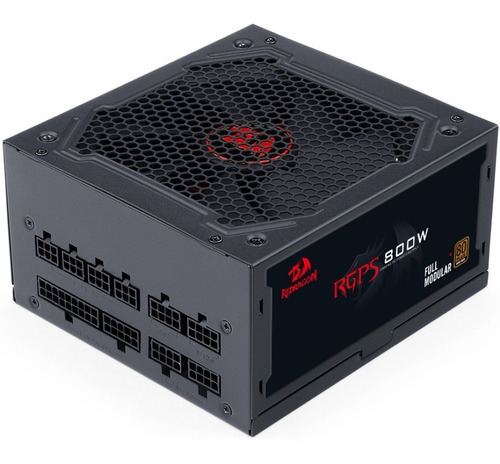 Imagen 3 de 10 de Fuente Redragon 800w Gc-ps011 Full Modular 80 Plus Bronce *