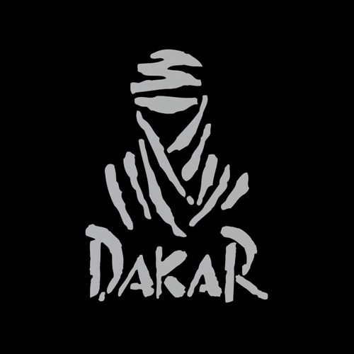 Cuadro Logo Dakar Relieve Madera Calada 40x30cm Mdf