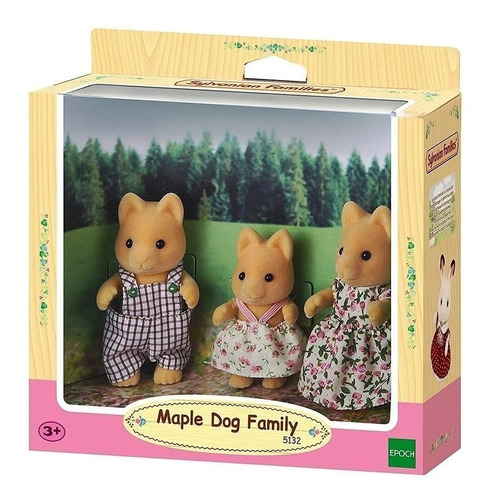 Sylvanian Families 5132 Familia De Perros Arce Original