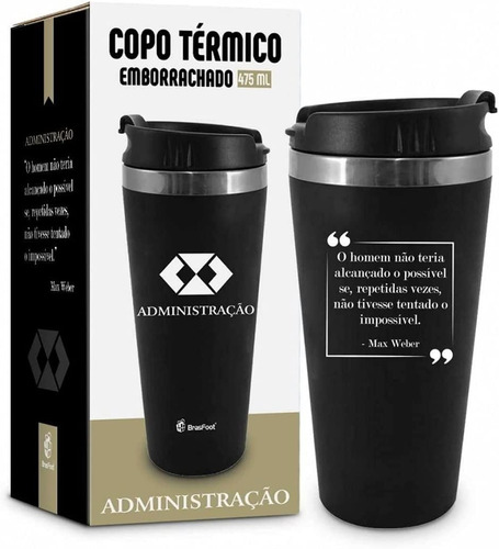 Copo Inox Com Tampa Personalizado Cursos Profissões Térmico 