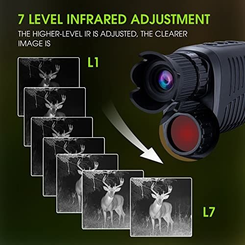 Vabsce Monocular De Visión Nocturna Digital Para 100% Oscuri
