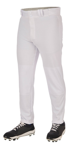 Pantalon Beisbol Champro Slim Fit Bp64 Blanco Largo Infantil