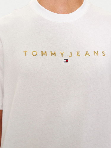 Polera Regular Fit Con Logo Bordado Blanco Tommy Hilfiger