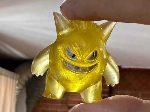 Gengar Clear Yellow Super Raro Pokemon Tomy Bootleg Cristal